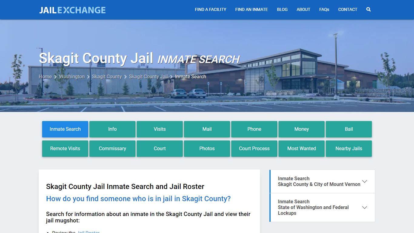 Inmate Search: Roster & Mugshots - Skagit County Jail, WA